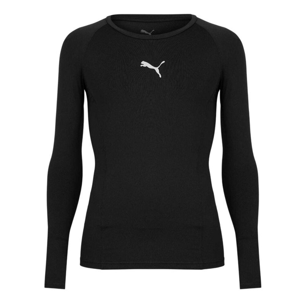 Puma Mens Liga Long-Sleeved T-Shirt / Black